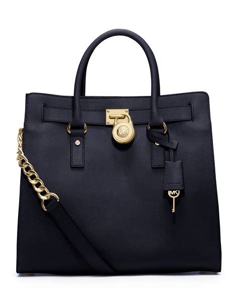 black large hamilton michael kors|Michael Kors Hamilton saffiano bag.